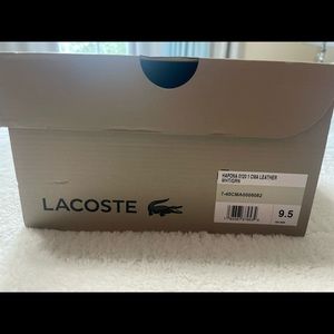 Men 9.5 Lacoste shoe box